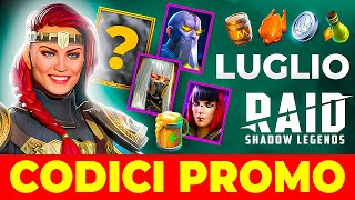 Сodici Promo Raid Shadow Legends🎁MIGLIORI BONUS🎁Luglio 2024 [upl. by Ennaxor239]