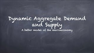 Dynamic Aggregate Supply and Aggregate Demand Part 1 [upl. by Rasmussen]