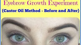 EXPERIMENT Does Castor Oil Make Eyebrows Grow Before and AFTER My Experience [upl. by Ecyned]