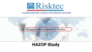 HAZOP Study Risk and Safety Management [upl. by Enyamert]