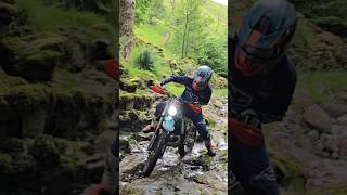 how slippy is slippy wet rock😜😂 enduro style extremeenduro hardenduro slippy [upl. by Felecia]