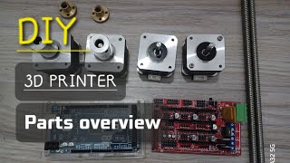 DIY 3D PRINTER PARTS OVERVIEW [upl. by Novat]