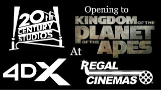 Opening to Kingdom Of The Planet Of The Apes 2024 Regal 4DX Cinema [upl. by Edahs394]