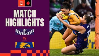 Fremantle v West Coast Highlights  Round 1 2023  AFLW [upl. by Akimert]