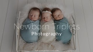 Newborn Triplets Photography  Harrisburg Area Photographer [upl. by Ynnus]