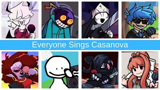 Casanova but Every Turn a Different Character Sings  Casanova But Everyone Sings It BETADCIU [upl. by Ennoid]