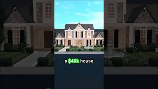 🤔Would YOU Live in a 40k OR 10k Bloxburg House bloxburg roblox shorts robloxbloxburg [upl. by Mills711]