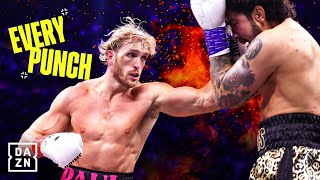 Logan Paul vs Dillon Danis  Every Punch [upl. by Atis]