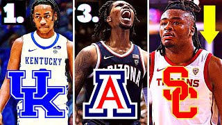 RANKING THE TOP 10 TEAMS IN COLLEGE BASKETBALL 2024 EARLY MARCH MADNESS EDITION [upl. by Navillus]