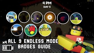 Residence Massacre ALL 9 ENDLESS MODE BADGES Guide [upl. by Peppi]