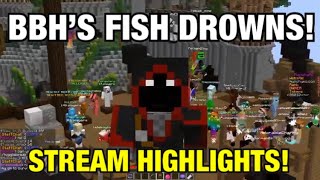 BadBoyHalo Stream Highlights 817  BBH’S FISH DROWNS [upl. by Arata]