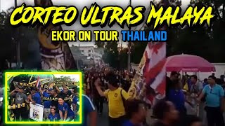 CORTEO ULTRAS MALAYA AWAYDAYS THAILAND  THAILAND VS MALAYSIA  AFF SUZUKI CUP 5122018 [upl. by Pasquale]