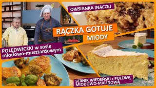 Rączka gotuje sernik wiedeński z polewą polędwiczki w sosie miodowomusztardowym szarpańce [upl. by Windham]