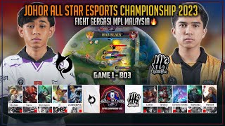 TODAK LANGGAR KING MPL MY S12🔥 TODAK VS HOMEBOIS GAME 1 JOHOR ALL STAR ESPORTS 2023 MOBILE LEGENDS [upl. by Thurber]