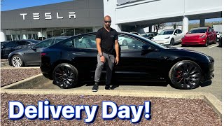 2023 Tesla Model 3 Delivery Day The Future of Car Buying Tesla Delivery Experience [upl. by Ifill]