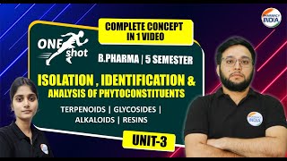 ONE SHOT  ISOLATION  IDENTIFICATION amp ANALYSIS OF PHYTOCONSTITUENTS  BPHARMA  5 SEMESTER [upl. by Notsa]