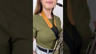 Alto Tenor and Soprano Saxophone Leather Neck Strap [upl. by Ahsel395]