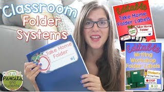 My Classroom Folder Systems [upl. by Erbes]