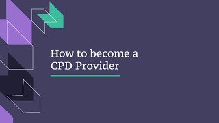 CPD accreditation – how to become an accredited training provider [upl. by Allerim]