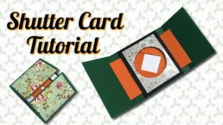 How to make Window Shutter Card  Magic Card [upl. by Keyek26]