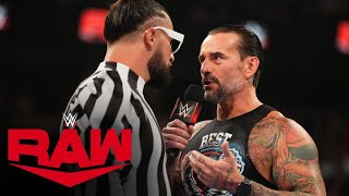 FULL SEGMENT Seth Rollins CM Punk and Drew McIntyre meet ahead of SummerSlam Raw July 29 2024 [upl. by Lokim]