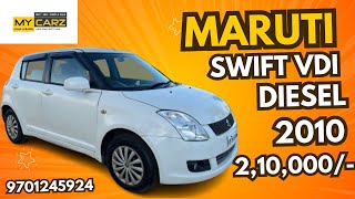 MARUTI SWIFT VDI…2010DIESEL210000 9701245924 [upl. by Arelus627]