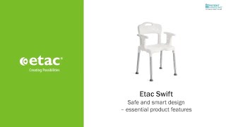 Etac Swift Essential Product Features Safe and Smart Design [upl. by Alimat]