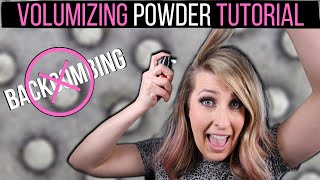 Volumizing Powder Tutorial  Add Volume Stop Backcombing Use Hair Volumizing Powder [upl. by Karilynn]