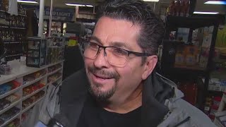 Frazier Park store reacts to selling winning 176B ticket [upl. by Ahsilef]