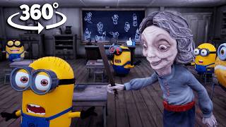 Minions CAUGHT Red Handed with the Teachers Pointer in 360 VR [upl. by Ainolopa105]