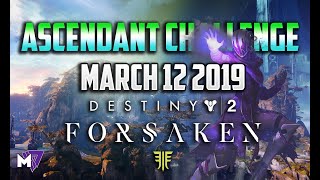 Ascendant Challenge Solo Guide March 12 2019  Destiny 2 Forsaken  Taken Eggs amp Lore Locations [upl. by Granniah]