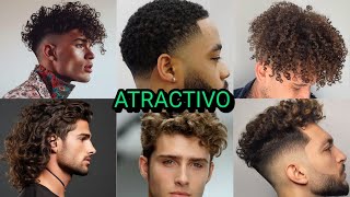 Cortes de pelo para hombres con CABELLO RIZADO moda 2025 [upl. by Glenn]