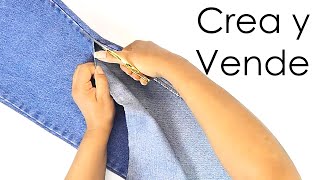 Idea en 5 MINUTOS para VENDER o REGALAR Bolsita con JEANS Ecobrisa [upl. by Gerrald959]