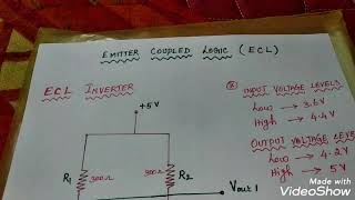 ECL inverter in easy way [upl. by Meekahs]