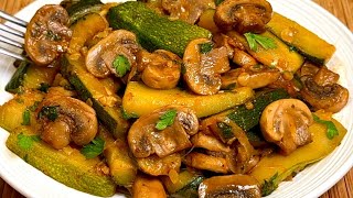 Unglaublich wie lecker Diese Zucchini mit Pilzen sind besser als Fleisch Einfach und schnell [upl. by Dao]