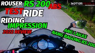 KAWASAKI BAJAJ ROUSER RS 200 ABS REVIEW  RIDING IMPRESSION  TEST RIDE REVIEW [upl. by Tita814]