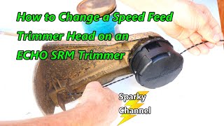 Echo Speed Feed Head Replace on an Echo SRM Trimmer Speed Feed 400 [upl. by Koenraad]