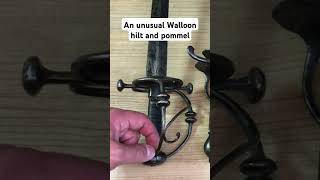 An unusual way to fix the hilt of this walloon hilted sword to its pommel [upl. by Kilby874]