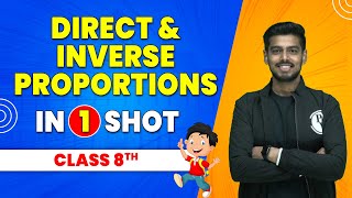 Direct and Inverse Proportions in 1 Shot  Class 8th Maths  Pariksha Abhyas [upl. by Pulsifer]