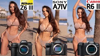 Nikon Z6 III VS Sony A7IV VS Canon Eos R6 II Camera Test Comparison [upl. by Yrral]