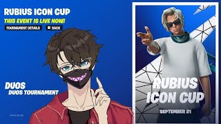 playing Fortnite rubius cup with Thomas [upl. by Enoitna]