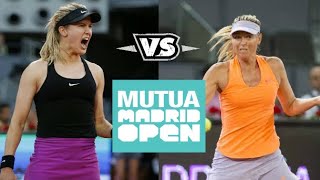 Sharapova vs Bouchard ● 2017 Madrid R2 Highlights [upl. by Zednanreh]