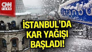 Kar Yağmur Fırtına İstanbulda Kar Yağışı Başladı Haber [upl. by Nonnah]