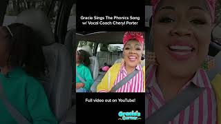 The Real Gracie Sings Phonics Song with CherylPorterVocalCoach shorts [upl. by Yesmar]