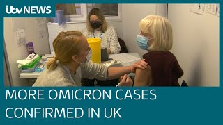 Further 90 Omicron Covid variant cases confirmed in the UK  ITV News [upl. by Nyllek544]