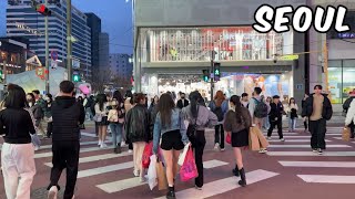 Hongdae Street Walking tour Seoul City Korea 4k City Tour [upl. by Lunneta]