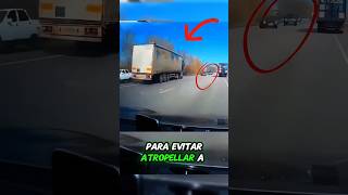 Conductor sin frenos salva vidas al desviar su camióntruckstrailerscamiones truckingtrockeros [upl. by Dody]