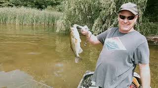 Bass Fishing Irondequoit Bay NY [upl. by Yerfej823]