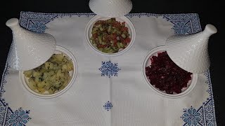 Trio de salade marocaine simple et rafraîchissante [upl. by Harol]