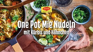 One Pot Mie Nudeln mit Kürbis und Hähnchen [upl. by Dazhahs129]